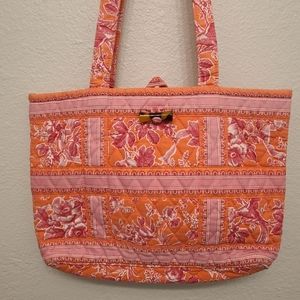 NWOT Vera Bradley Small Bag Pink and Orange Floral Excellent condition!